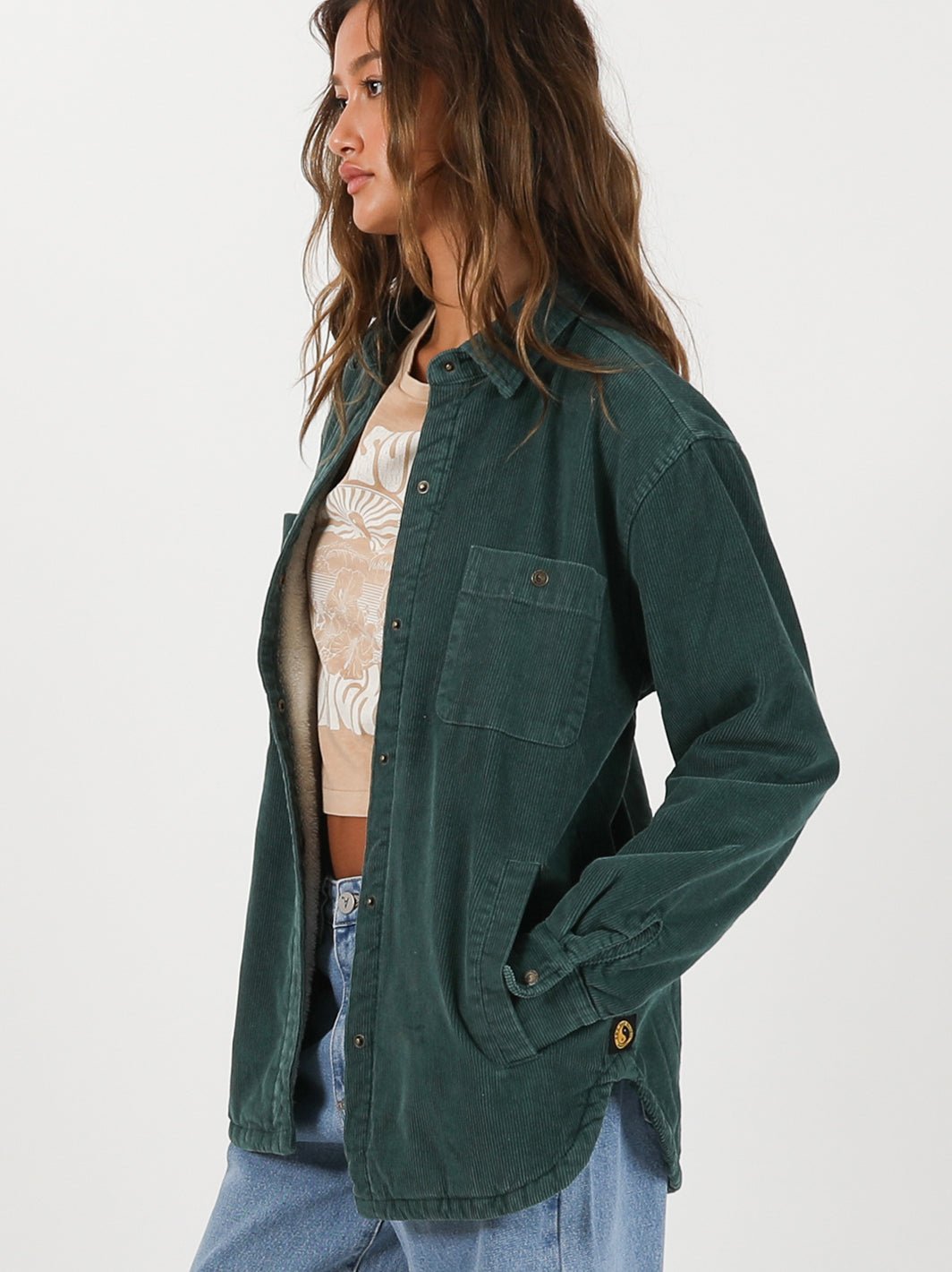 Australia Whaler Cord Jacket Snow - T&C Surf Designs