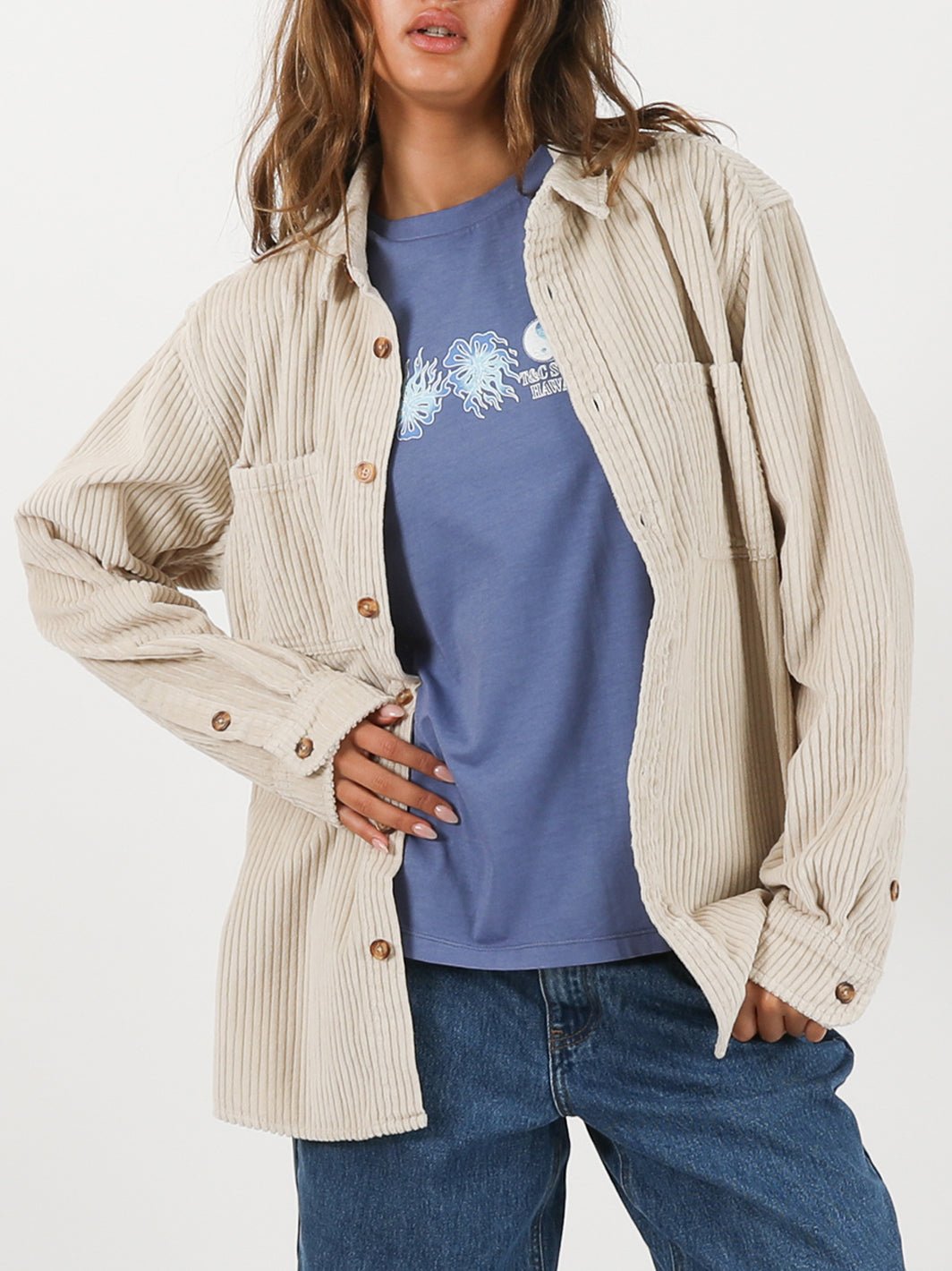 Australia Motion Long Sleeve Cord Shirt - T&C Surf Designs