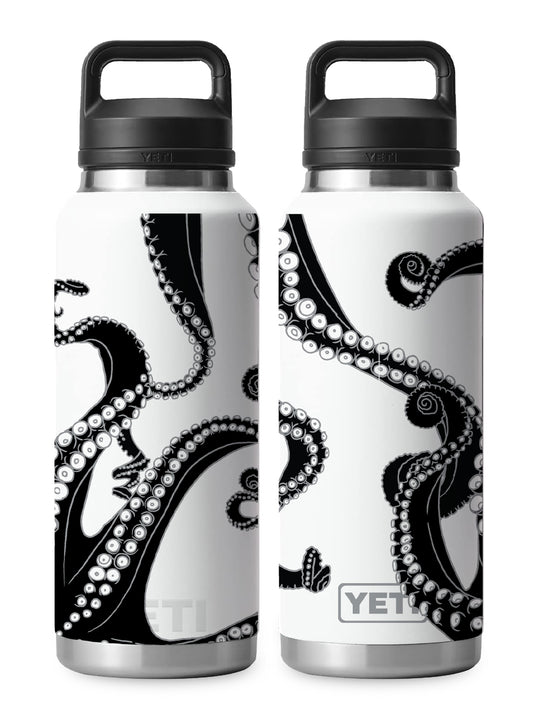 T&C Surf Designs T&C Surf 46 oz Takoyaki Rambler Yeti Bottle with Chug Cap, White