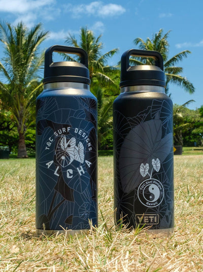 T&C Surf Designs T&C Surf 46 oz Kalo Koa Rambler Yeti Bottle with Chug Cap, 