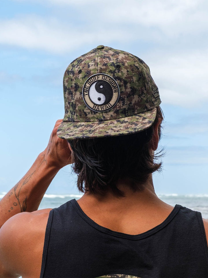 T&C Surf Designs Lokahi Camo Logo Cap,