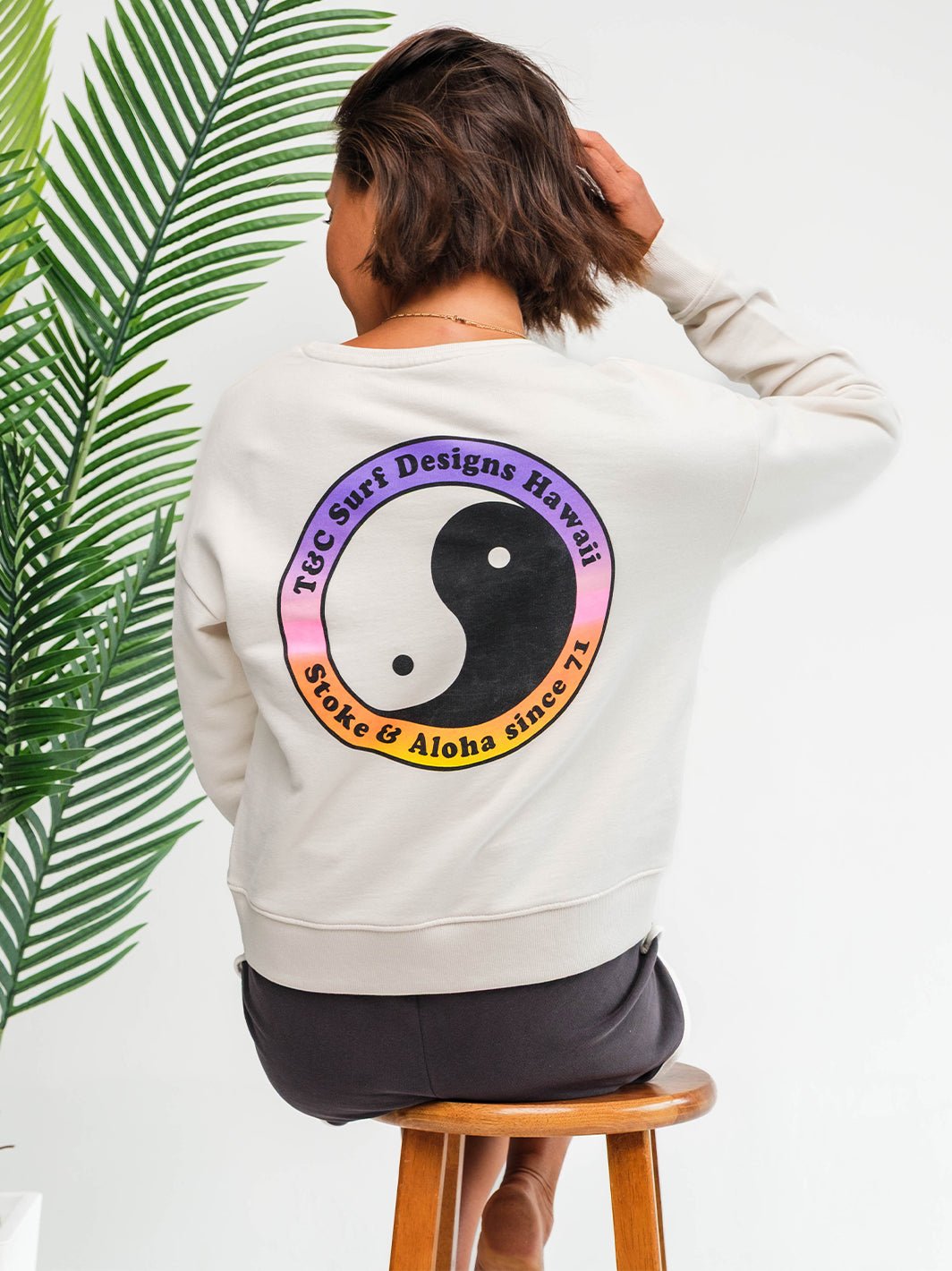 Europe Yin Yang 71 Crew Sweatshirt - T&C Surf Designs