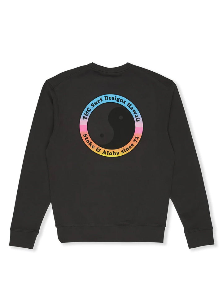 T&C Surf Designs Europe Yin Yang 71 Pocket Crew Sweatshirt,