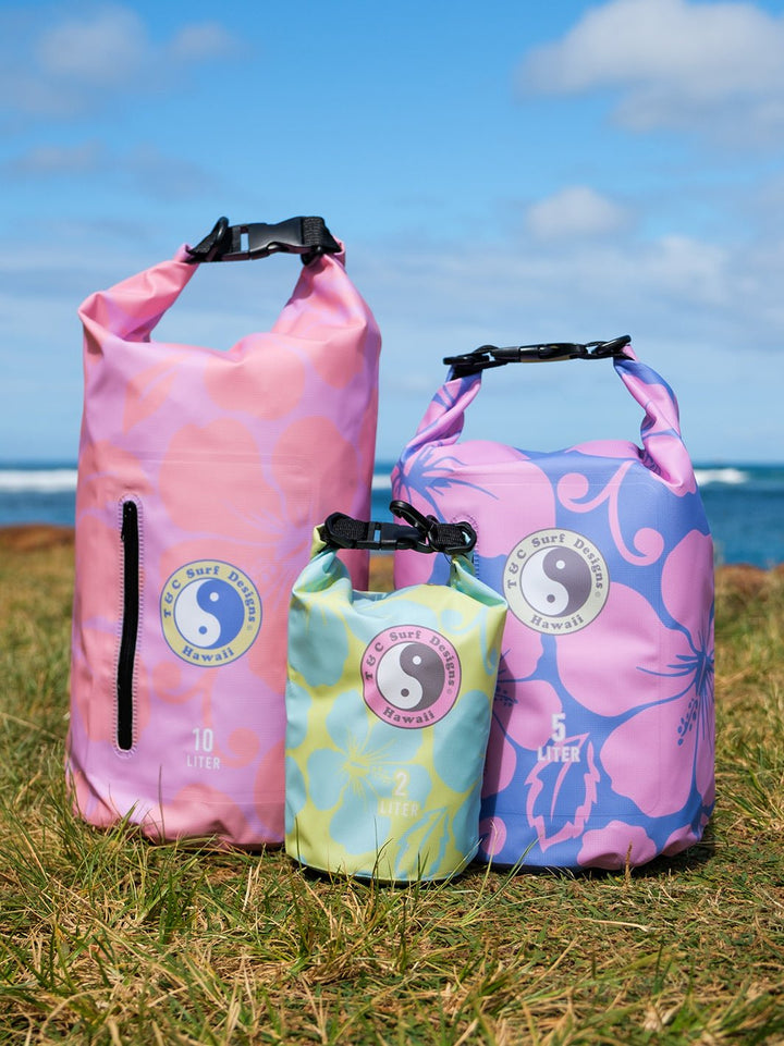 Hibiscus Band 10L Dry Bag - T&C Surf Designs