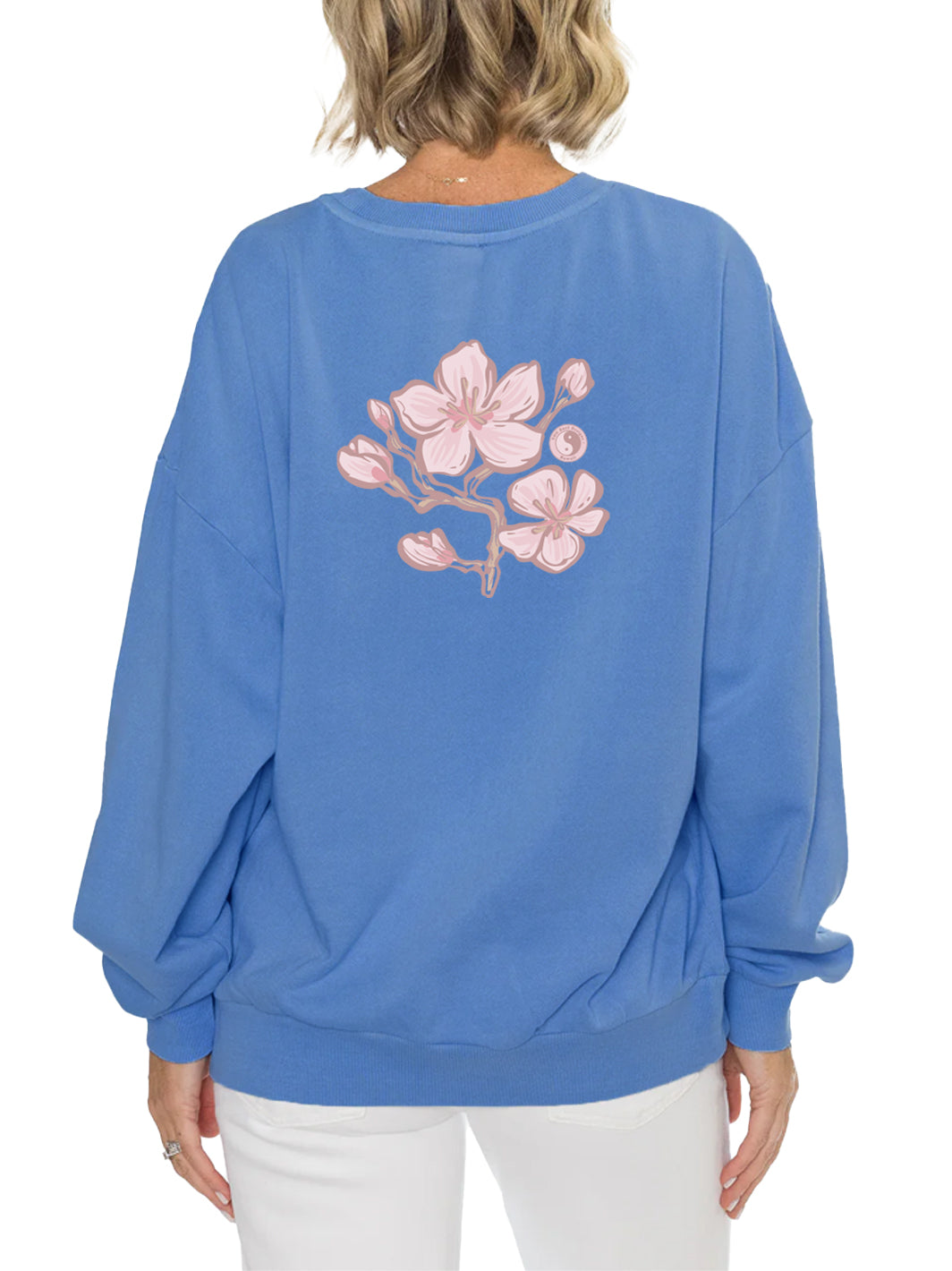 T&C Surf Designs Sakura Season Boyfriend Sweatshirt,