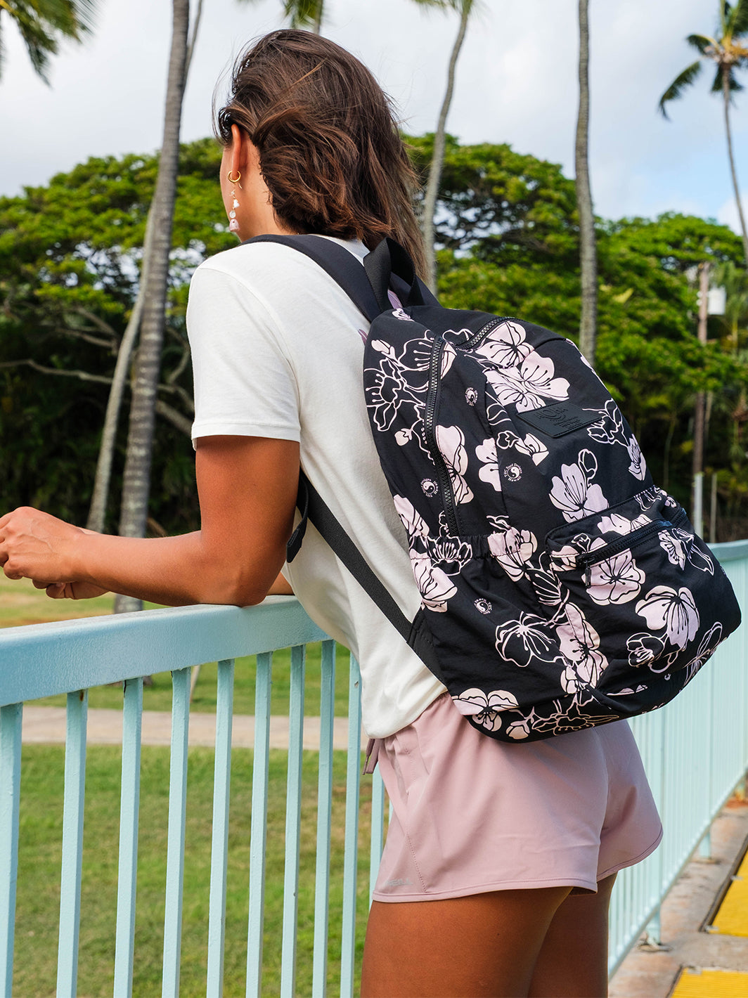 T&C Surf Designs Aloha Collection Cherry Sakura Backpack,