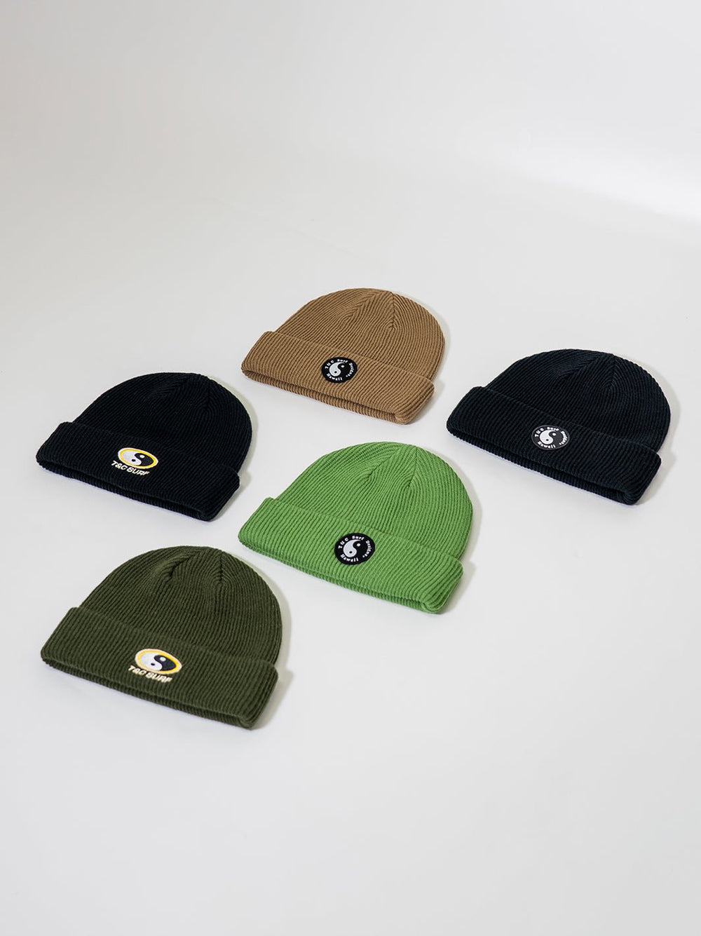 Australia Cylinder Beanie Black - T&C Surf Designs