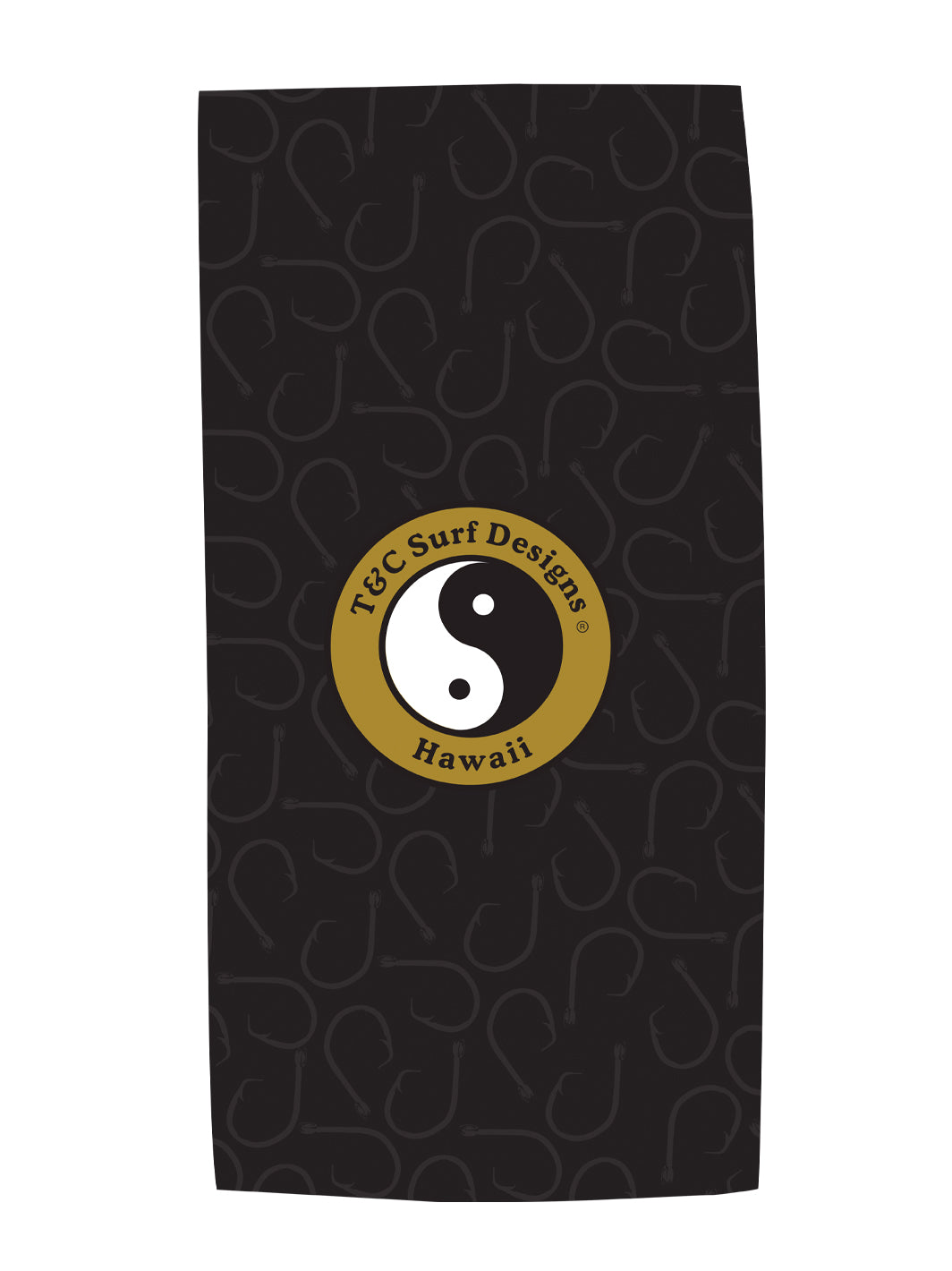 T&C Surf Designs T&C Surf Go Holoholo Microfiber Towel, Black