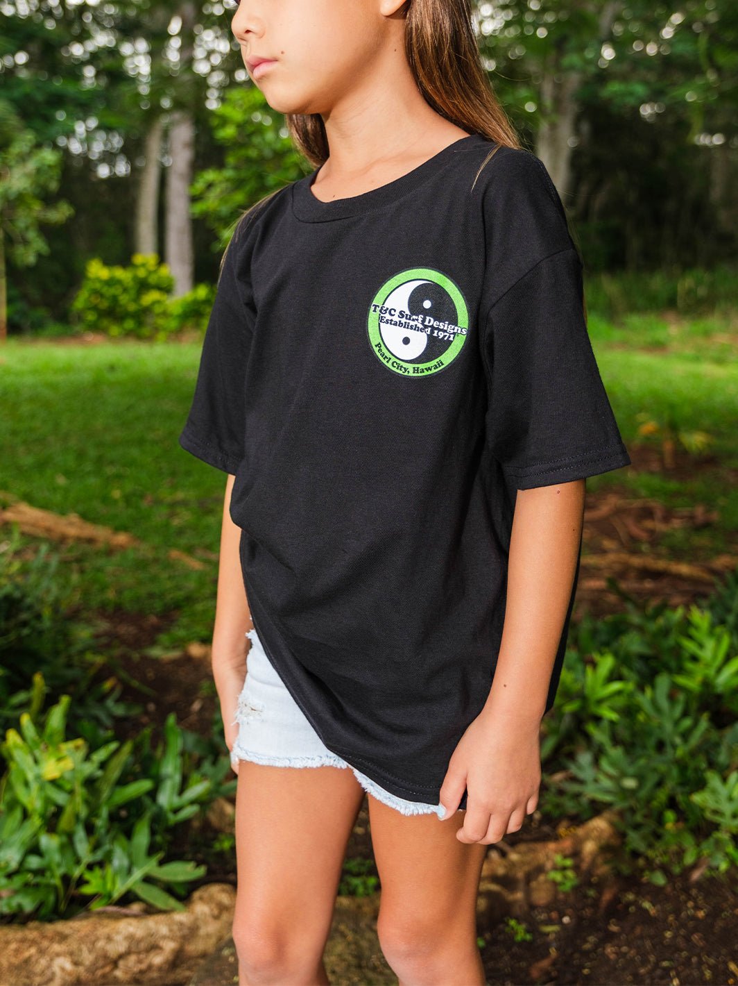 T&C Surf Designs Kids Retro Neon Logo Tee,