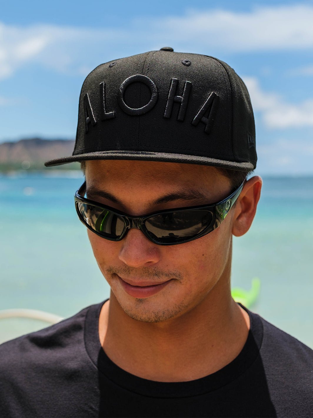 T&C Surf Designs Big Aloha New Era Cap, Black