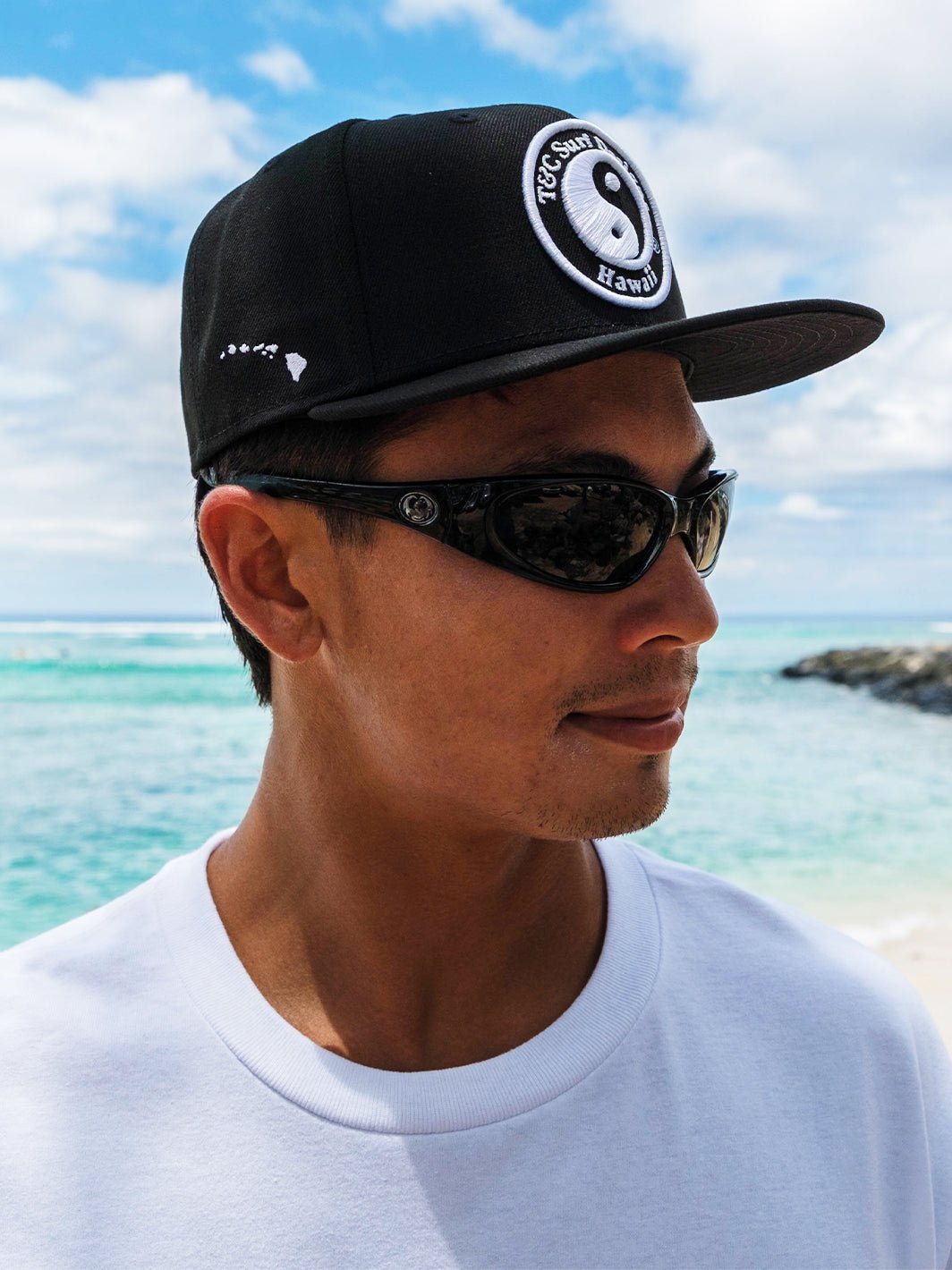 T&C Surf Designs Raised Logo New Era Snapback Cap,