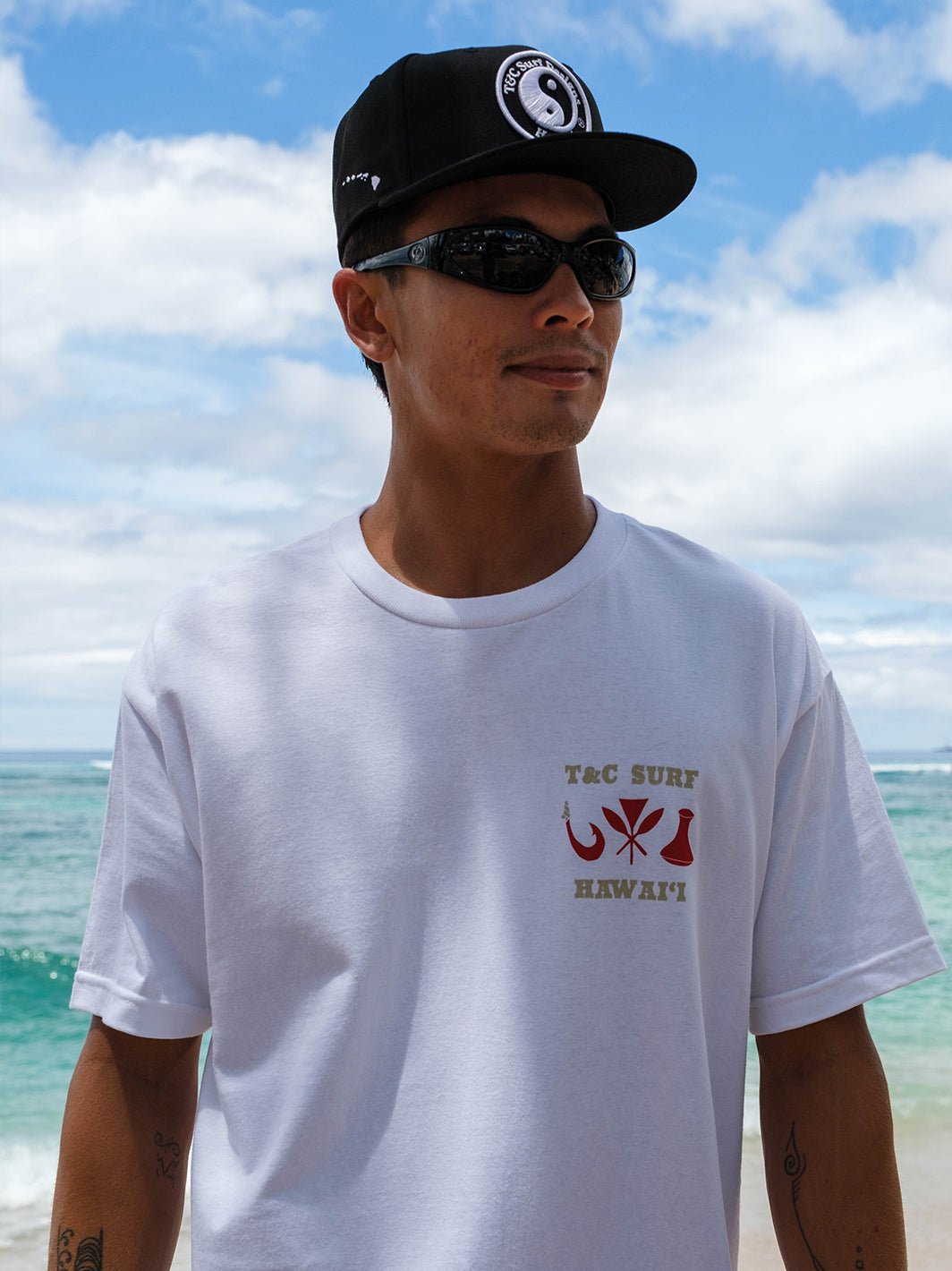 T&C Surf Designs Raised Logo New Era Snapback Cap,