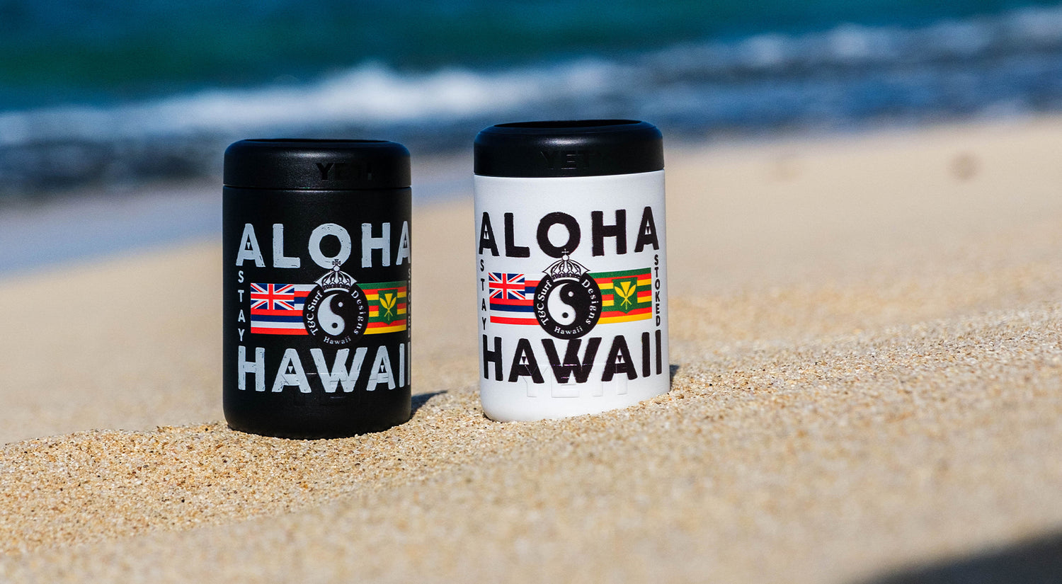Ohana Hawaiian Water Bottle Tumbler Pouch
