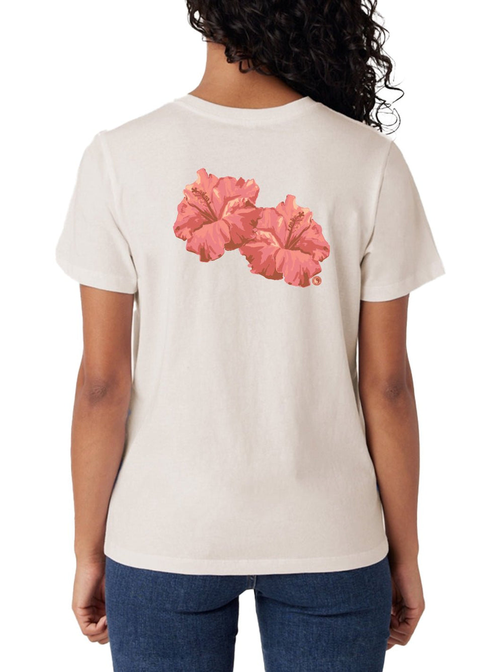 Watercolor Hibiscus Classic Tee - T&C Surf Designs