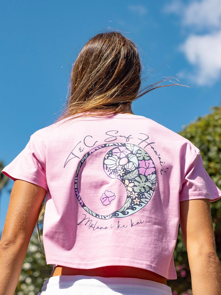 Ocean Is Life Crop Tee - T&C Surf Designs