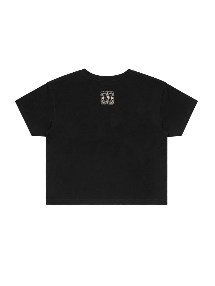 Quilt Band Crop Tee
