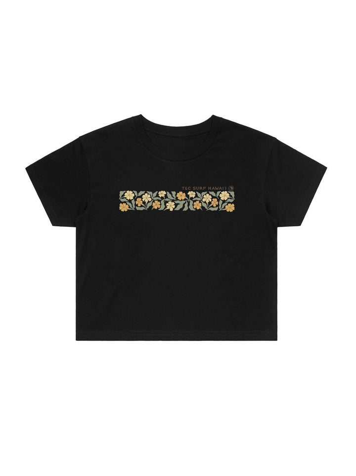 T&C Surf Designs Puakenikeni Band Crop Tee,