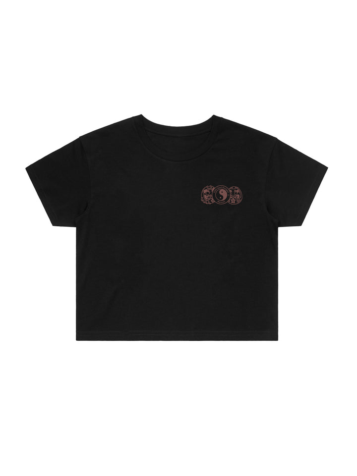 Daruma Trio Crop Tee