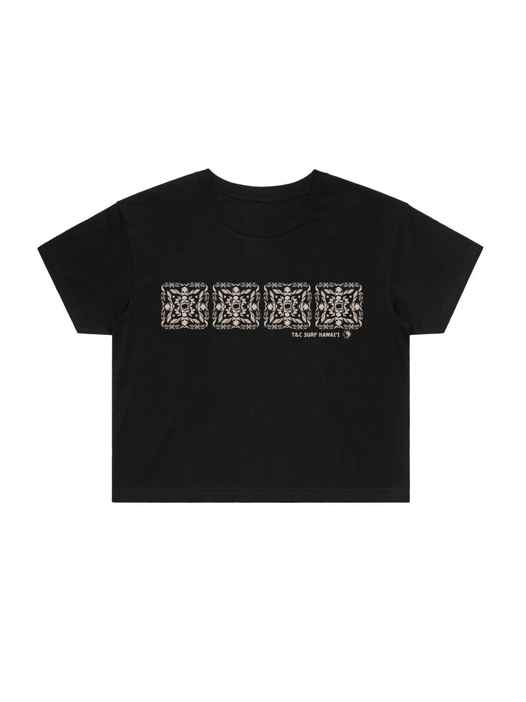 Quilt Band Crop Tee