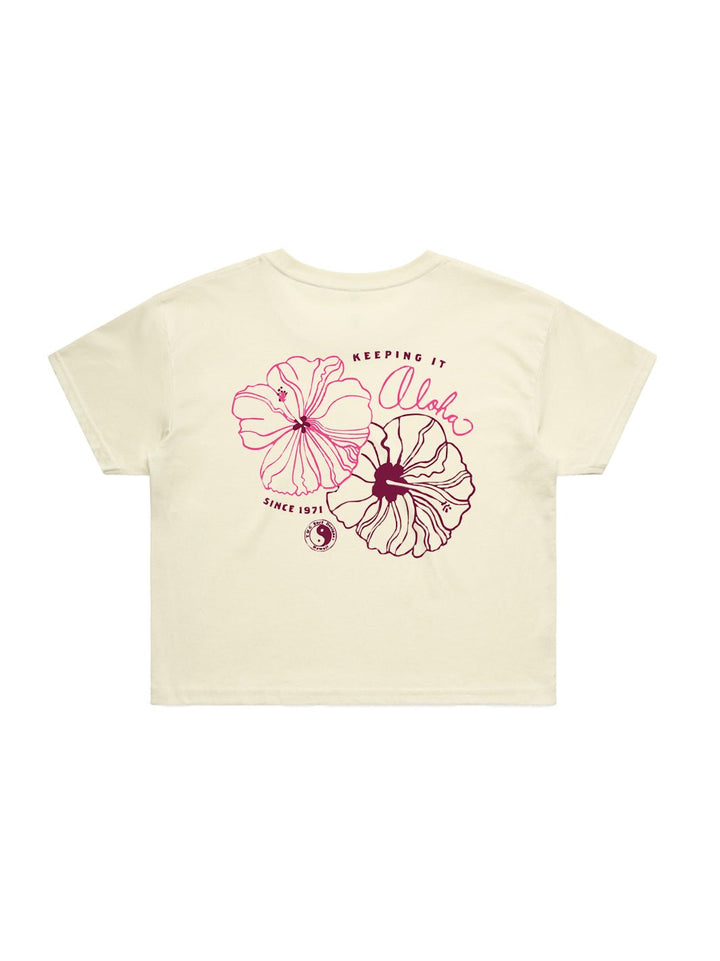 T&C Surf Designs Keeping It Aloha Crop Tee,