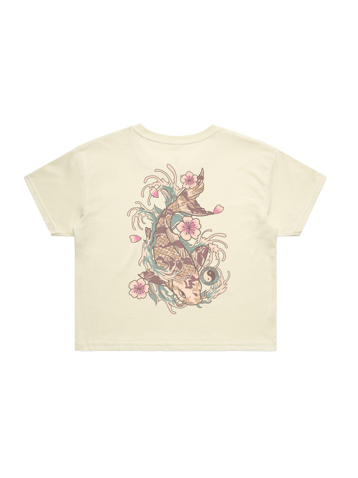 Koi Waves Crop Tee