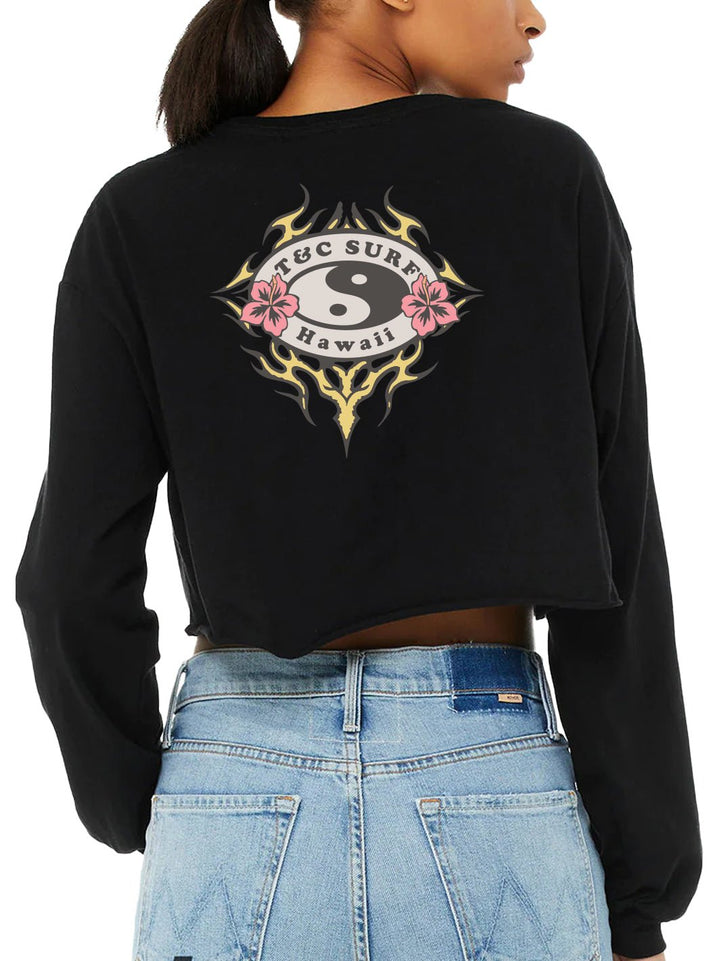 Neo Tribal Logo Crop Long Sleeve - T&C Surf Designs