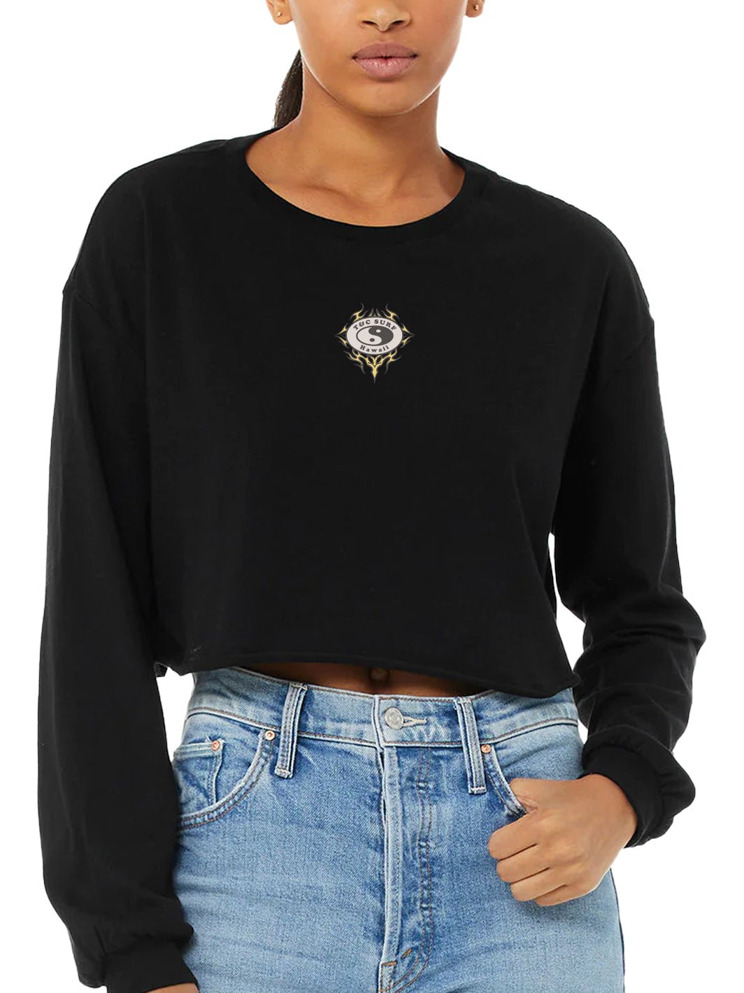 Neo Tribal Logo Crop Long Sleeve - T&C Surf Designs
