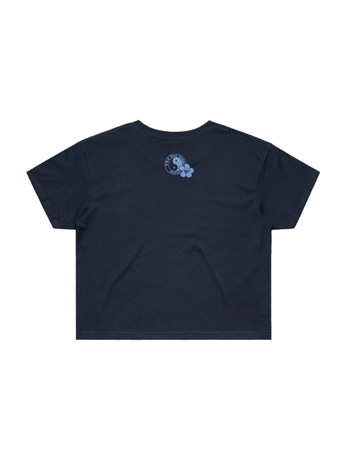 T&C Surf Designs Hibiscus Band Crop Tee,
