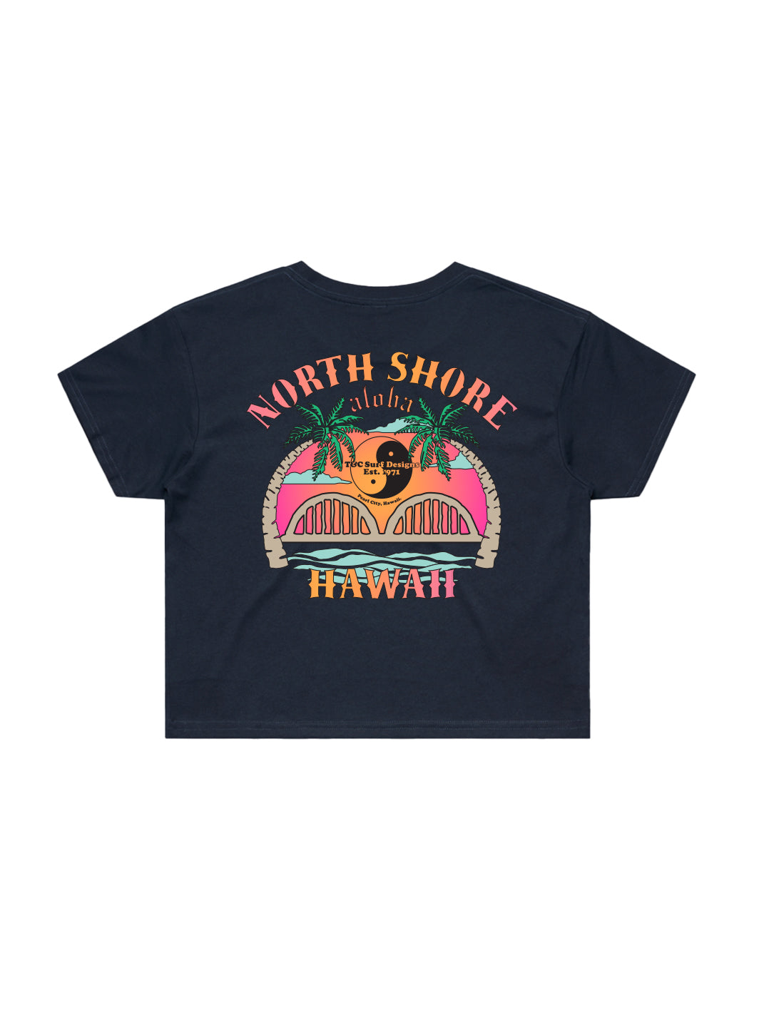 T&C Surf Designs Anahulu Sunshine Crop Tee,