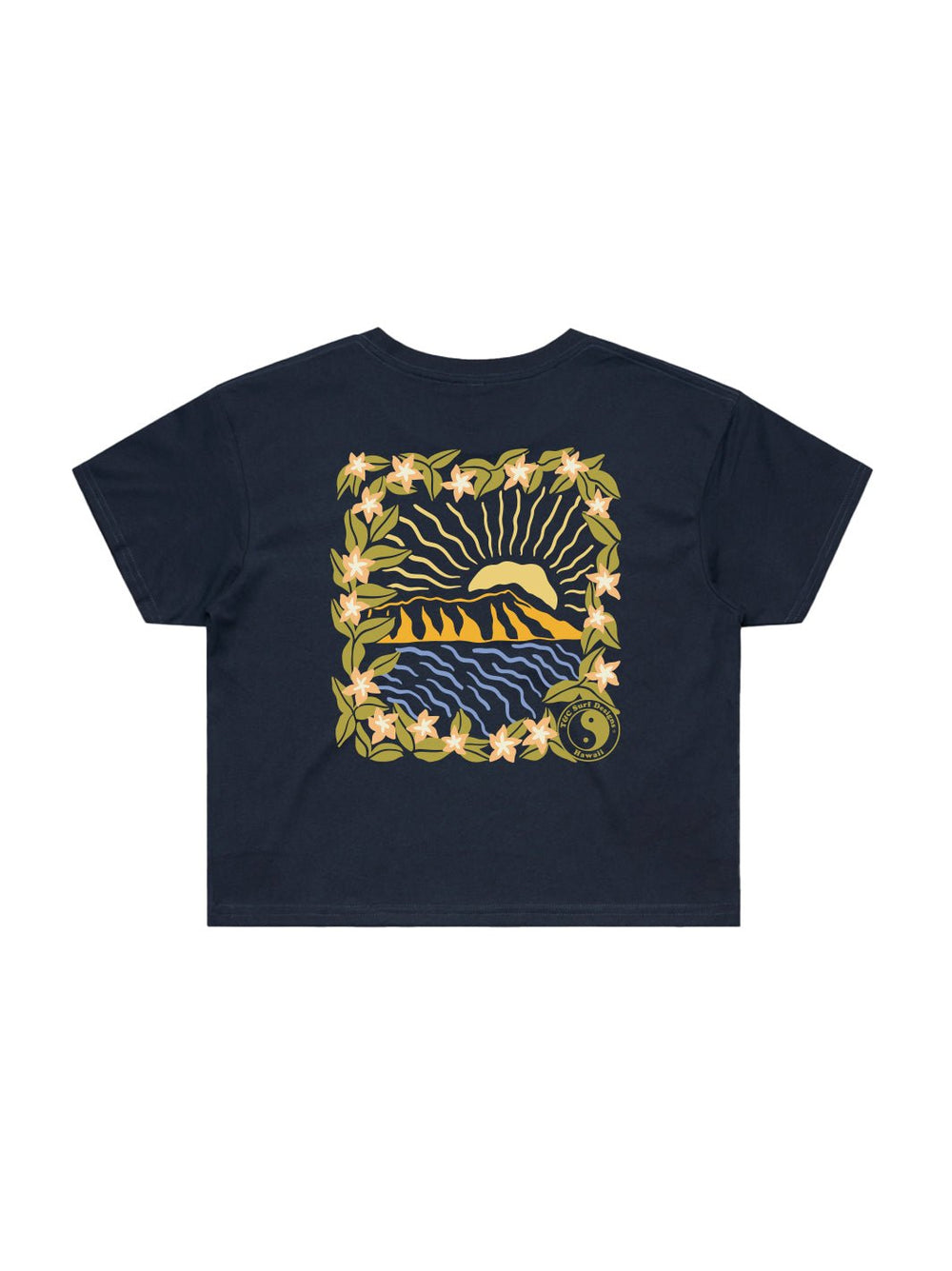 T&C Surf Designs Leahi Bloom Crop Tee,