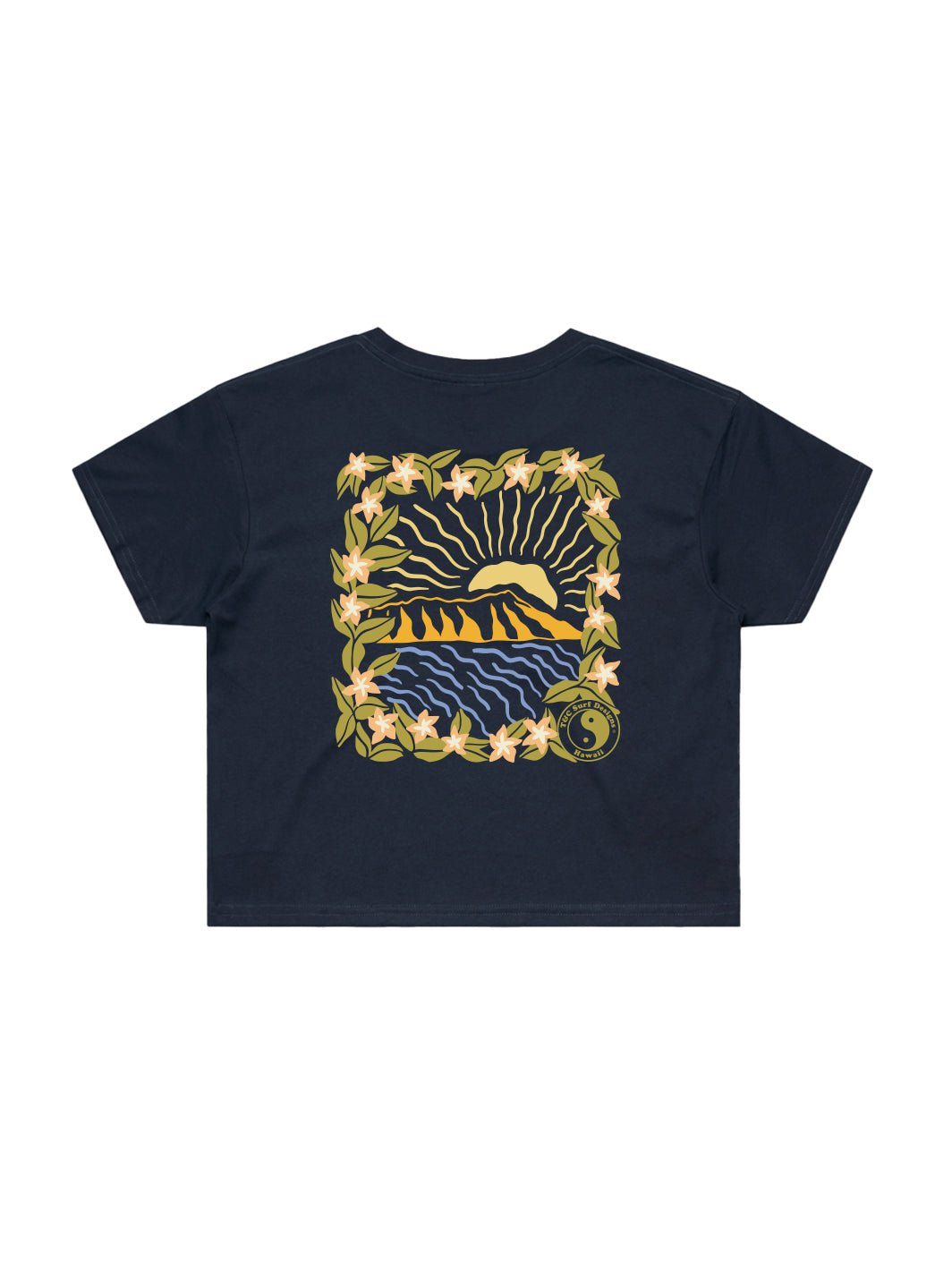 Leahi Bloom Crop Tee - T&C Surf Designs