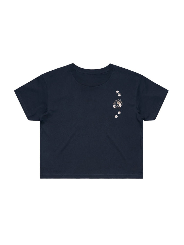 T&C Surf Designs Delicate Sakura Crop Tee,