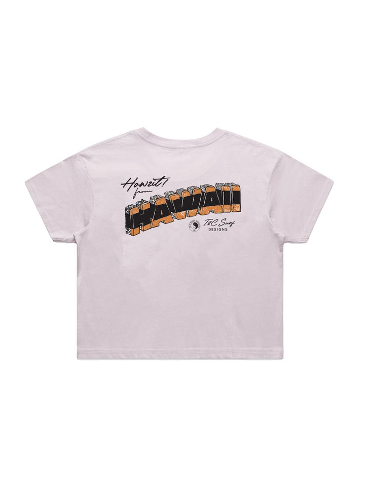 HI Postcard Crop Tee