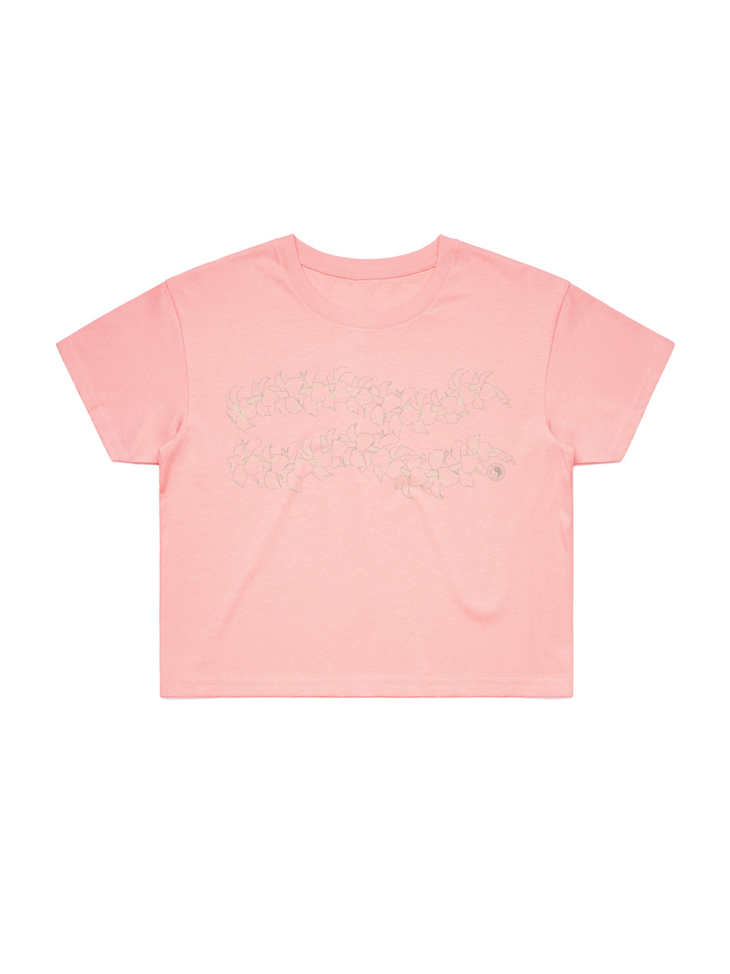 T&C Surf Designs Simple Puakeni Lei Crop Tee,