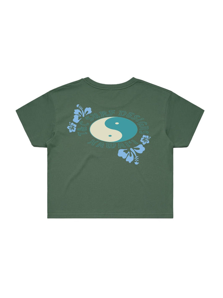 Logo Print Crop Tee