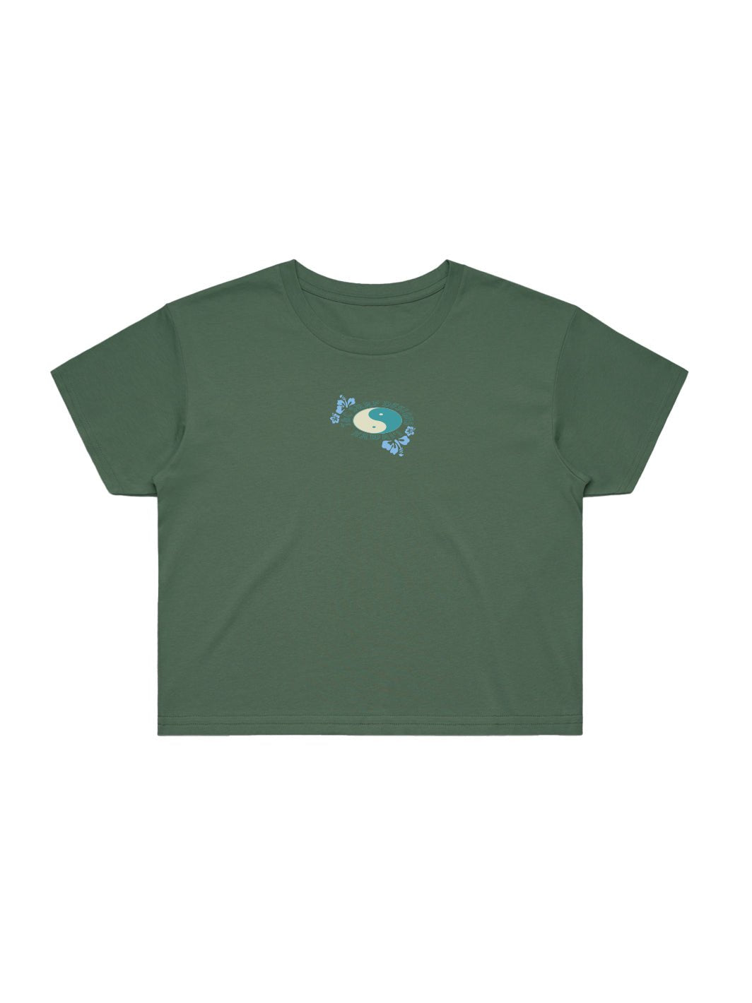 Logo Print Crop Tee