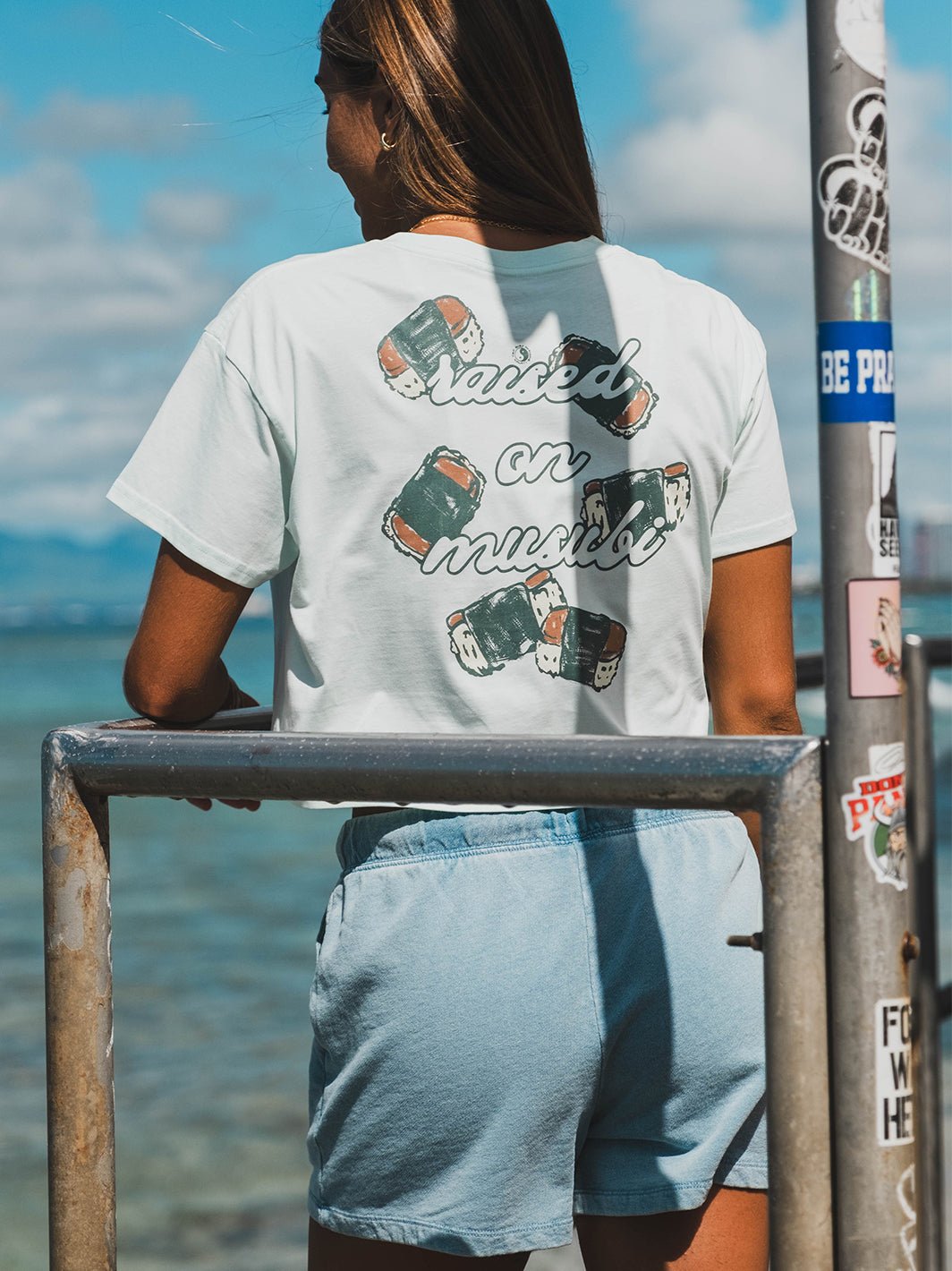 Musubi Sketch Crop Tee - T&C Surf Designs
