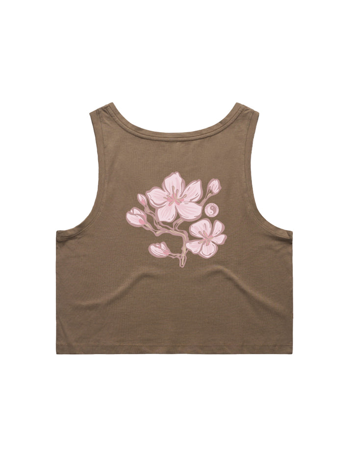 T&C Surf Designs Sakura Season Crop Tank,