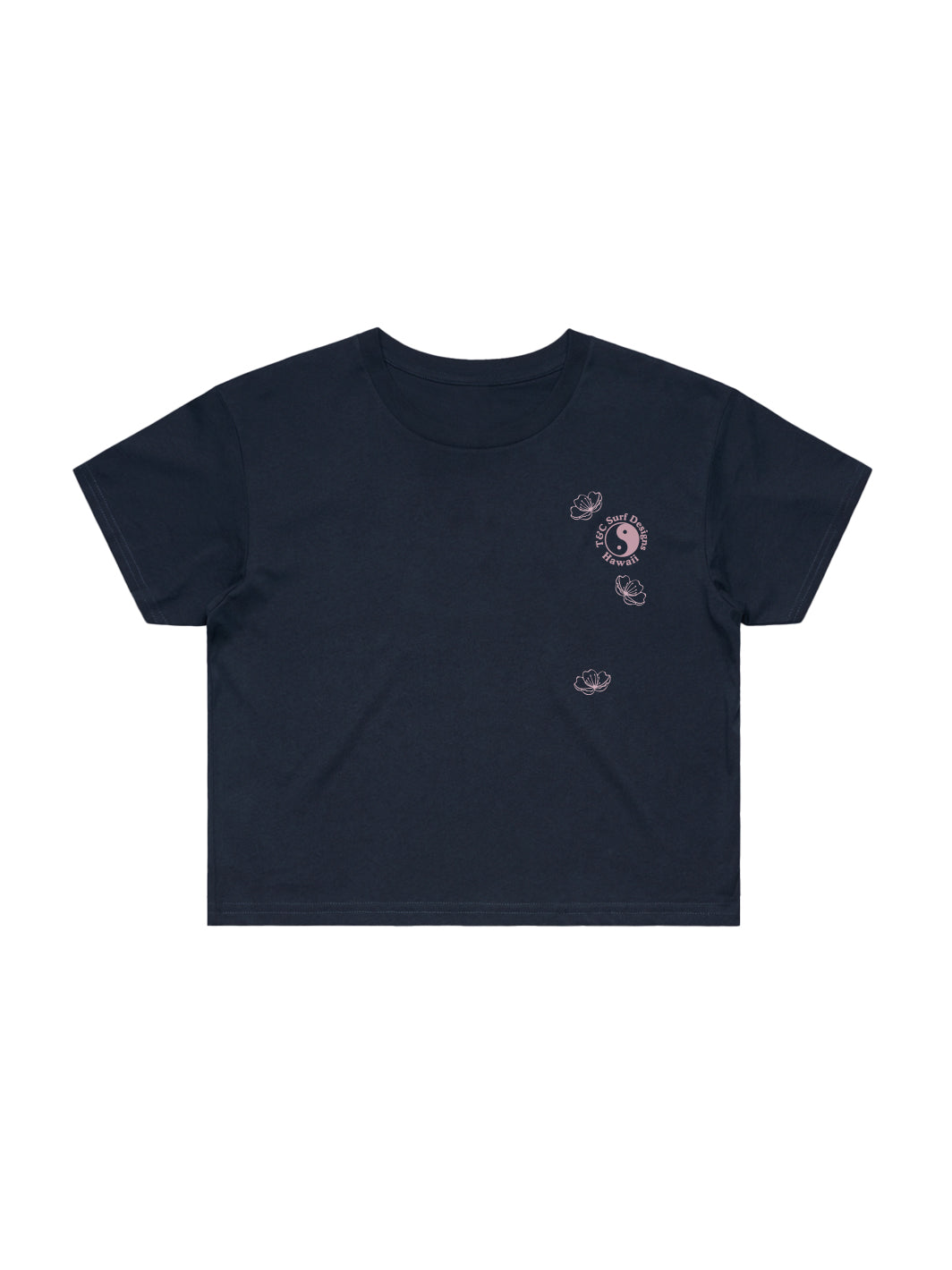 T&C Surf Designs Cherry Sakura Crop Tee,