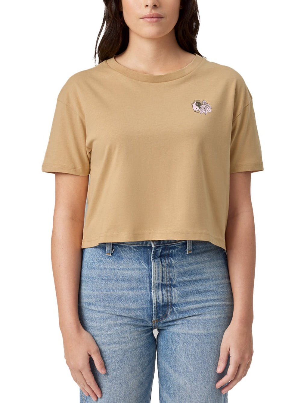 T&C Surf Designs Lotus Dragon Crop Tee,