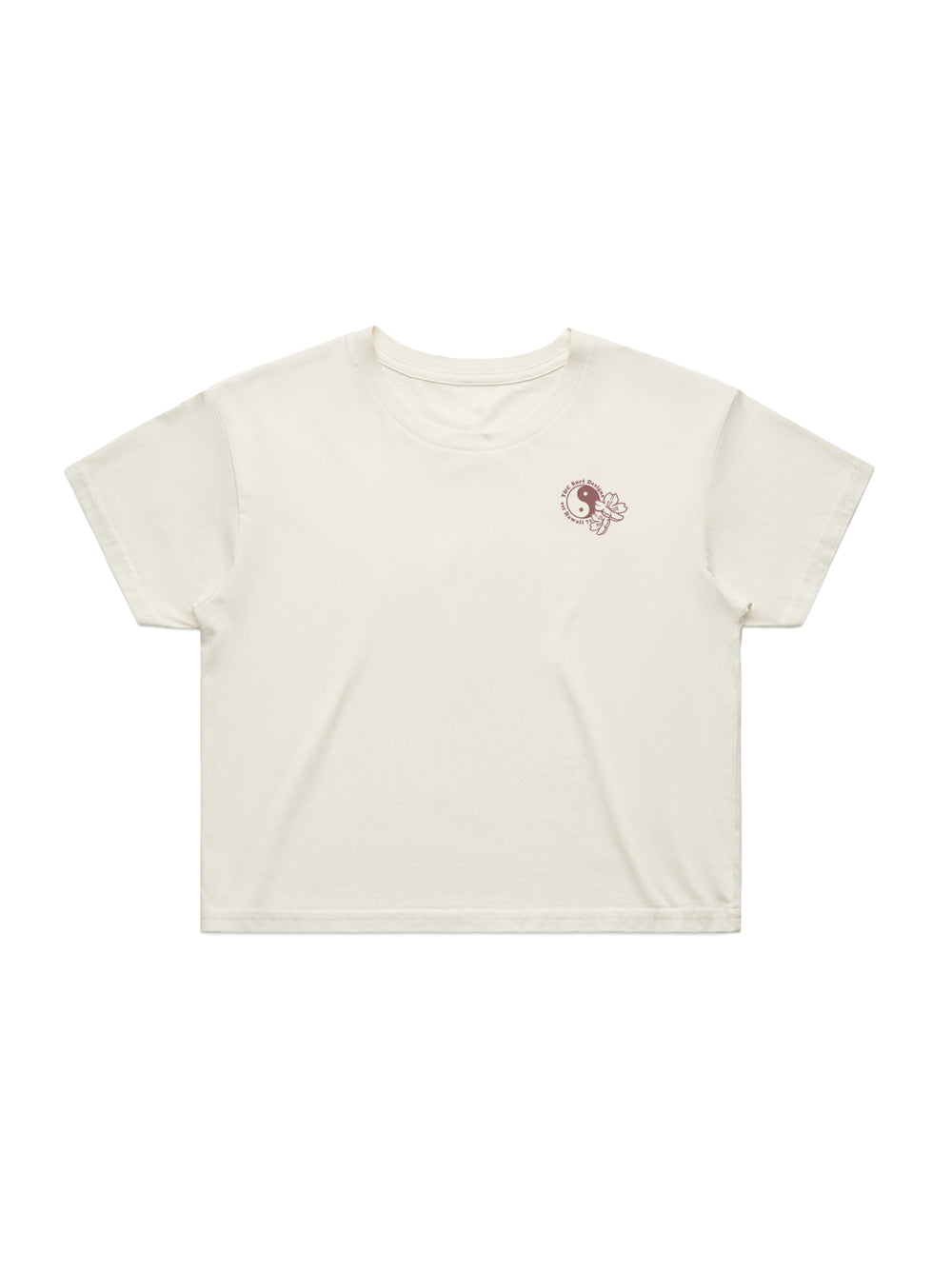 T&C Surf Designs Cherry Ikebana Crop Tee,