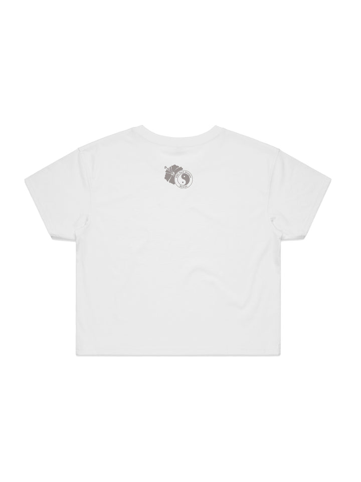 Retro Floral Band Crop Tee - T&C Surf Designs