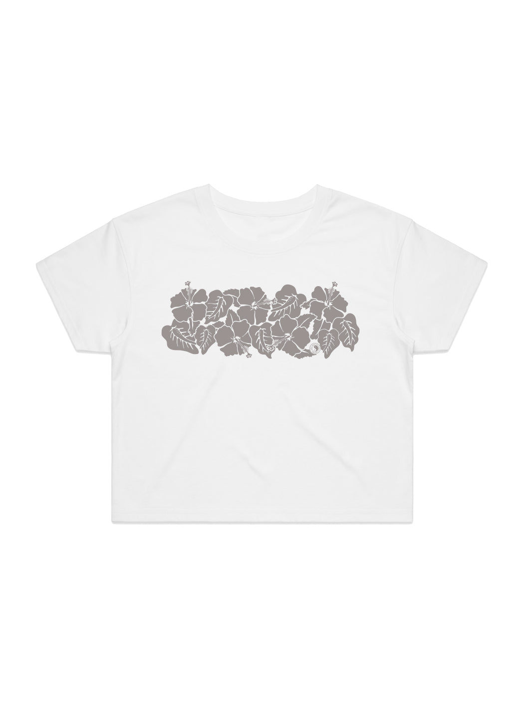 Retro Floral Band Crop Tee - T&C Surf Designs
