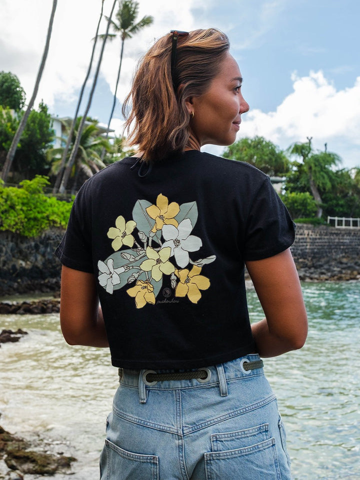 T&C Surf Designs Puakeni Branch Crop Tee,