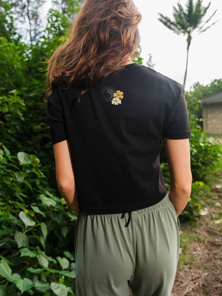 T&C Surf Designs Puakenikeni Band Crop Tee,