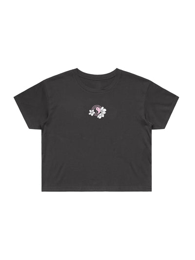 T&C Surf Designs T&C Surf Triple Sakura Logo Crop Tee,