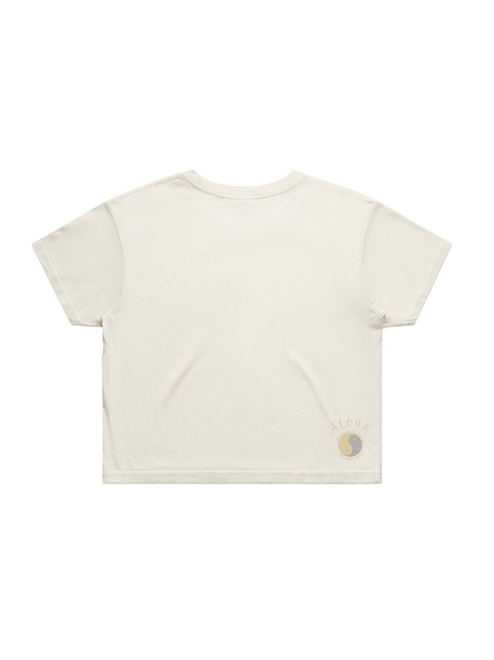 T&C Surf Designs Simple Plumeria Crop Tee,