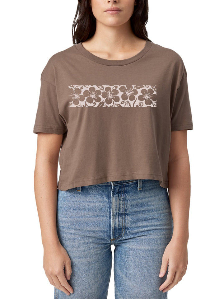 Hibiscus Band Crop Tee - T&C Surf Designs