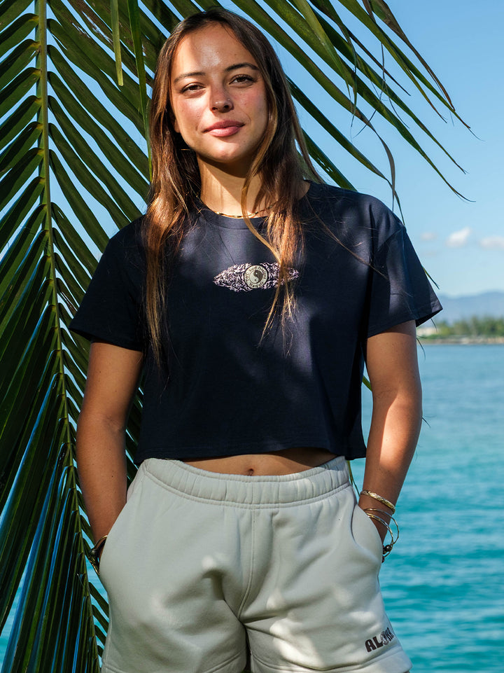 Hibiscus Flame Crop Tee