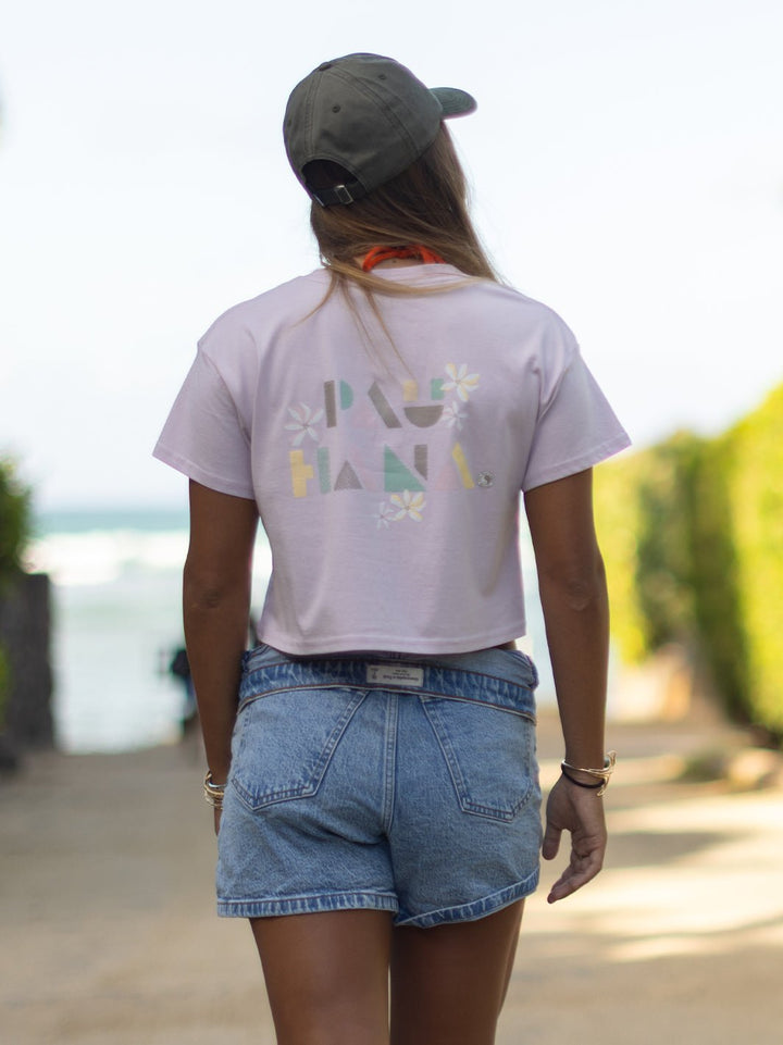 T&C Surf Designs Pua Pau Hana Crop Tee,